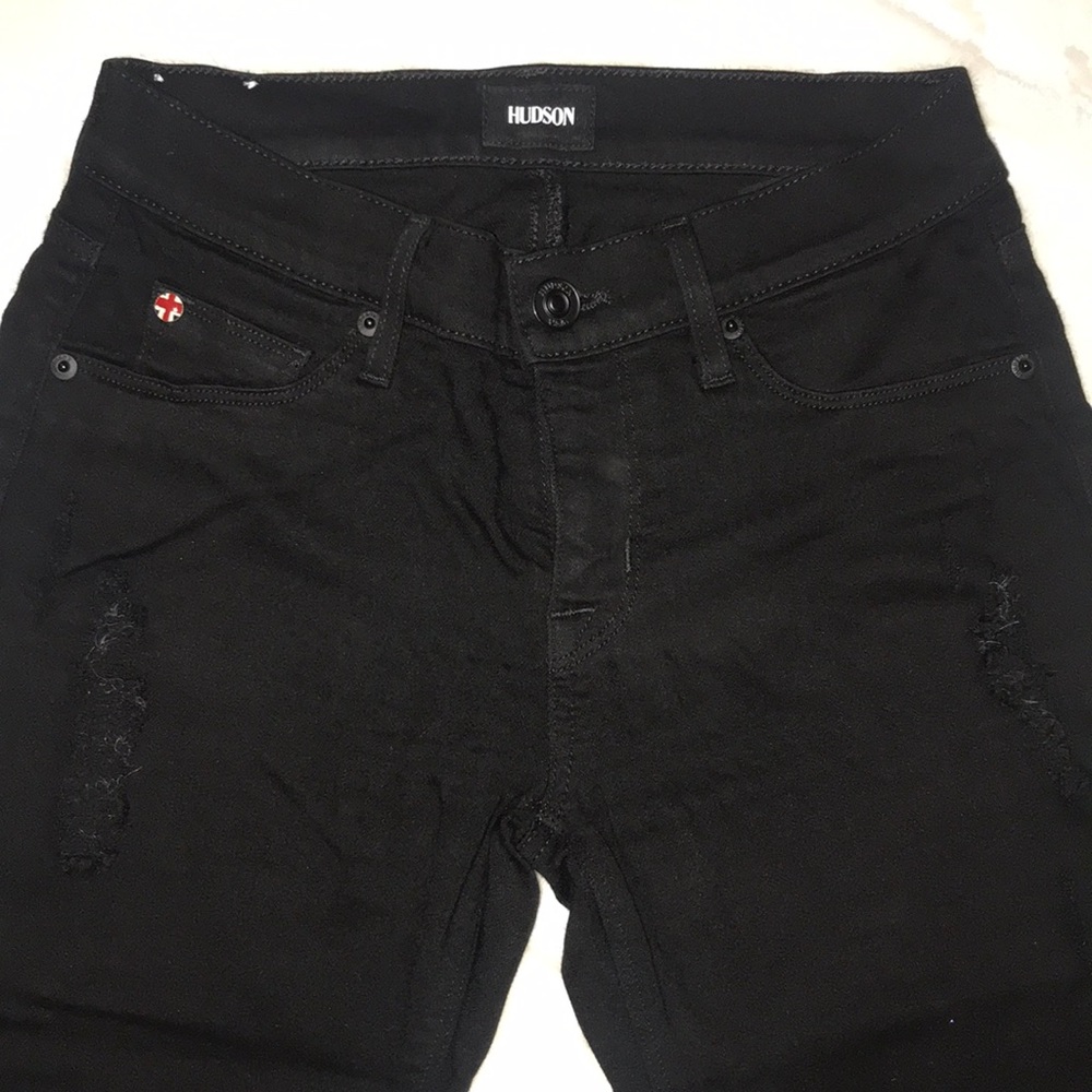 Hudson 26 : Krista Super Skinny Black Jeans